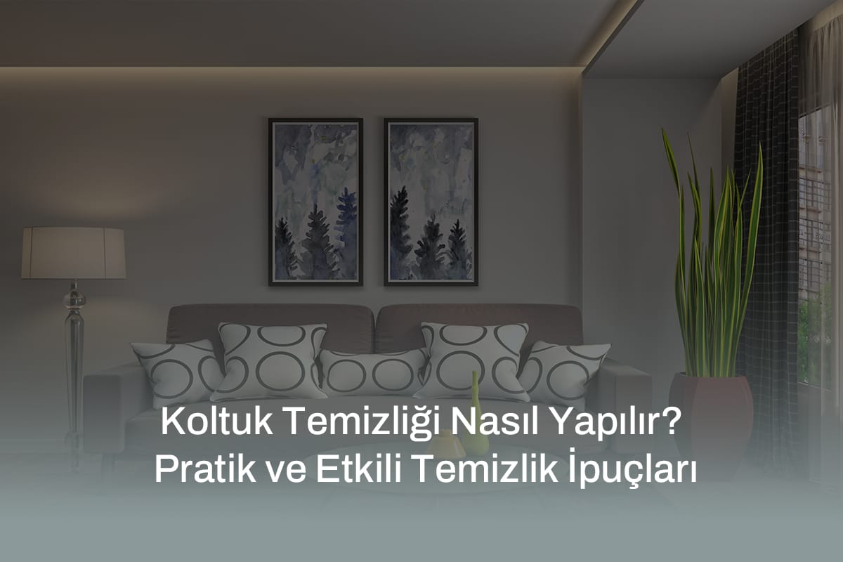 Koltuk Temizliği Nasıl Yapılır? Pratik ve Etkili Temizlik İpuçları