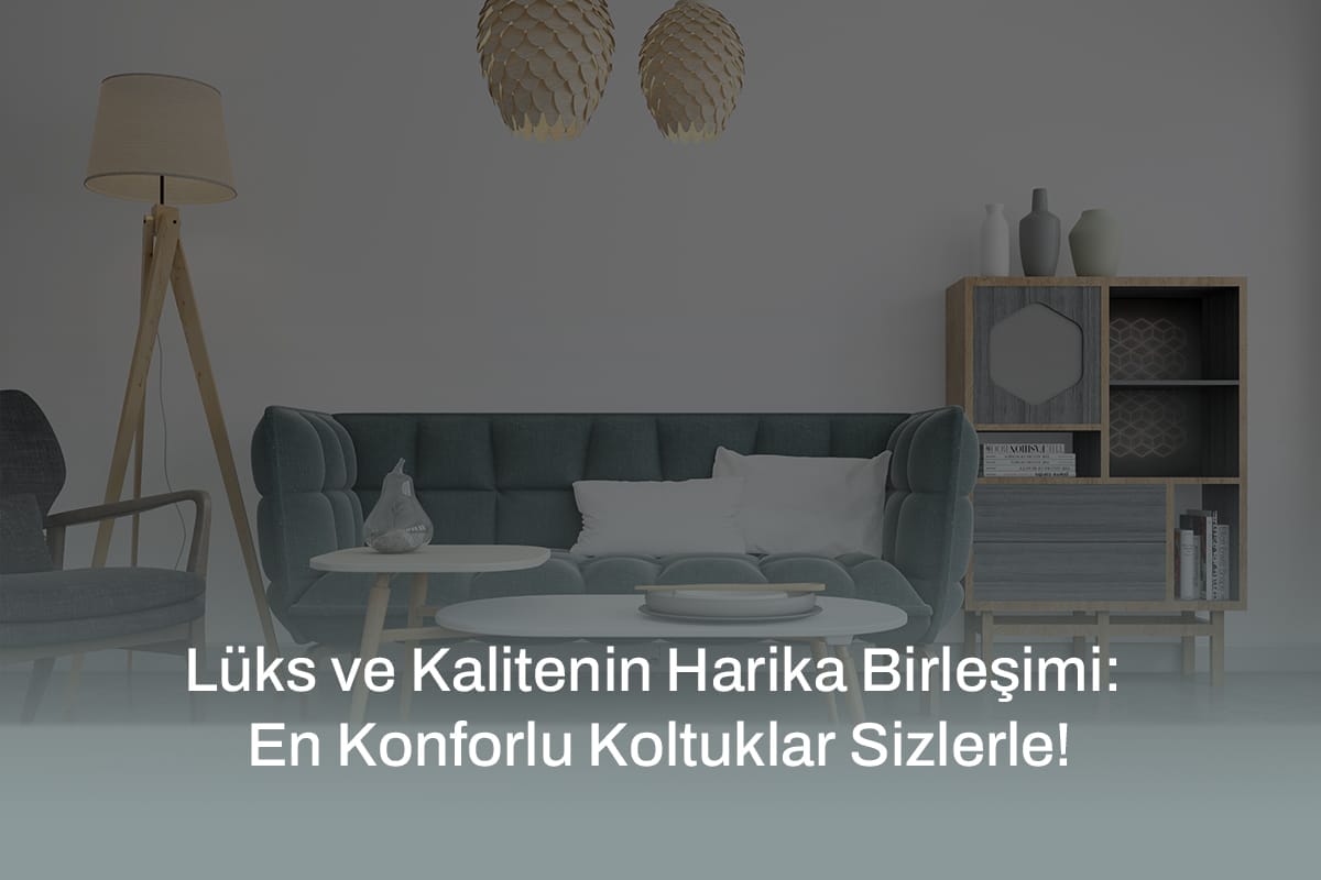 Lüks ve Kalitenin Harika Birleşimi: En Konforlu Koltuklar Sizlerle!