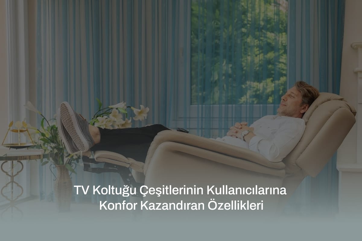 TV Koltuğu Çeşitlerinin Kullanıcılarına Konfor Kazandıran Özellikleri